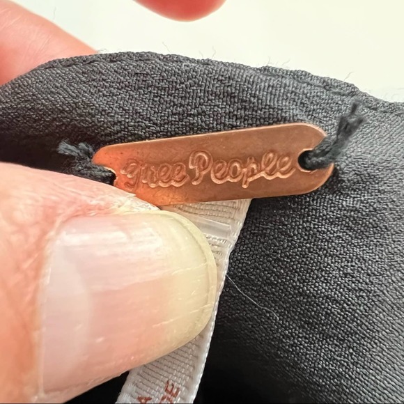 Free People Metallic Jewel Embellished Mini Slip Dress Black XS Festival Gala - Picture 6 of 10